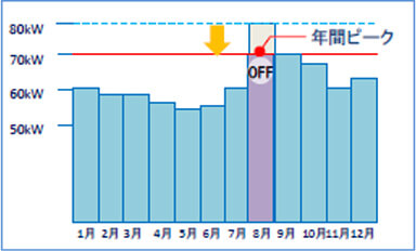 電気の使用実態グラフ